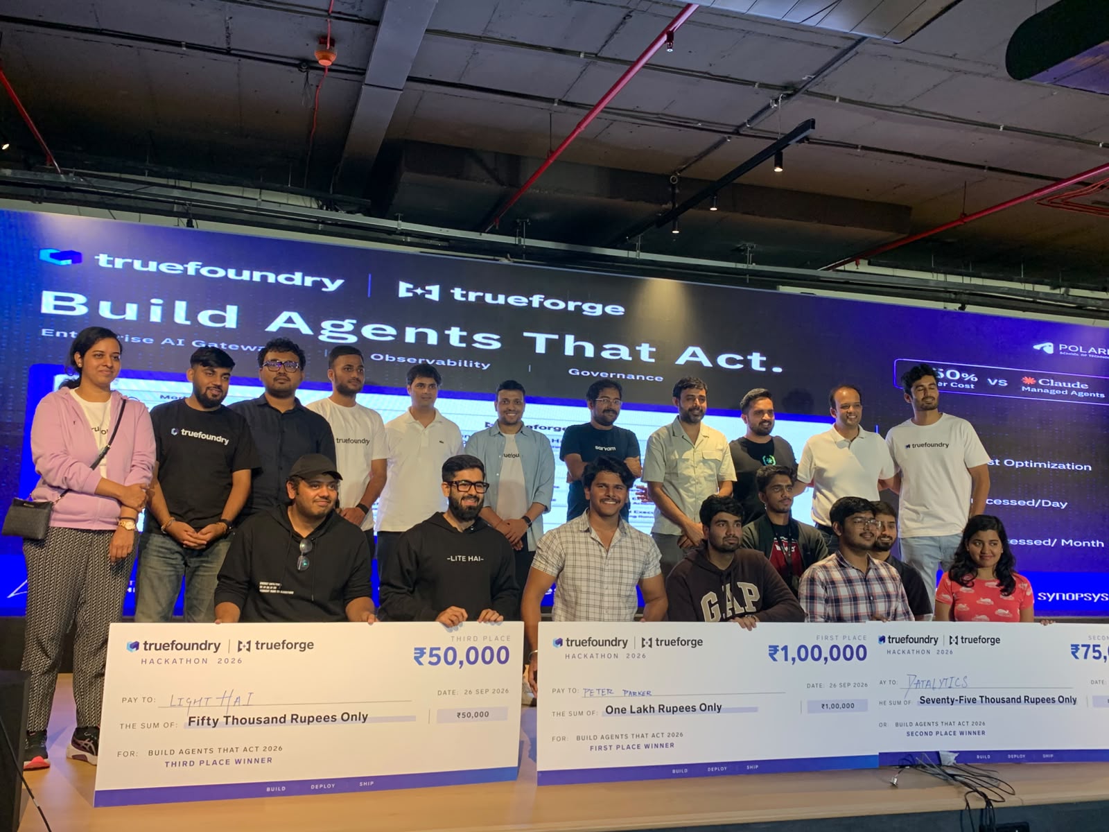 Winning Moment — TrueFoundry Hackathon 2026